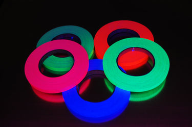 Half Inch UV Blacklight Reactive Fluorescent Gaffer Tape
